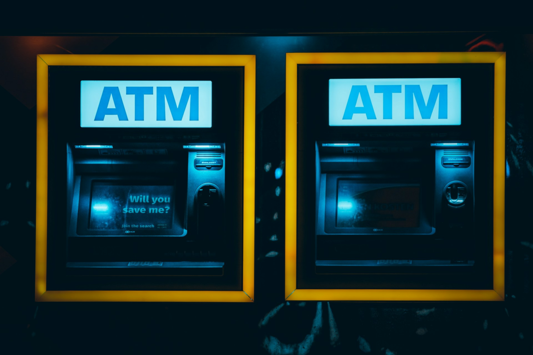 atm machines in the netherlands at night