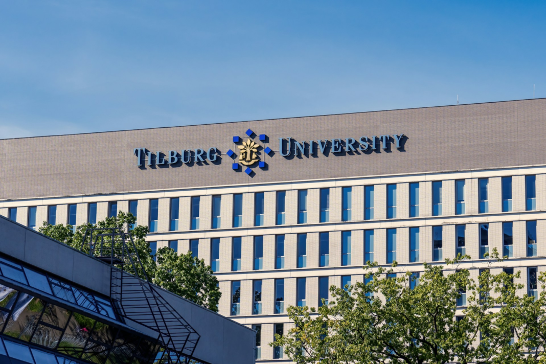 a university's facade with a large sign on it