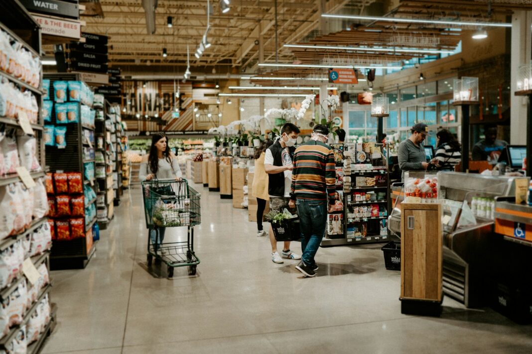 people inside a supermarket