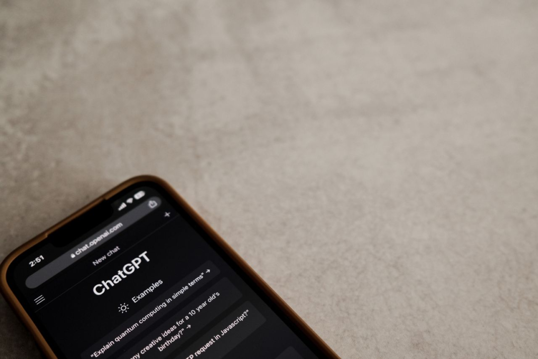chatgpt interface on phone