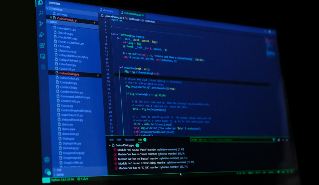 computer codes on screen