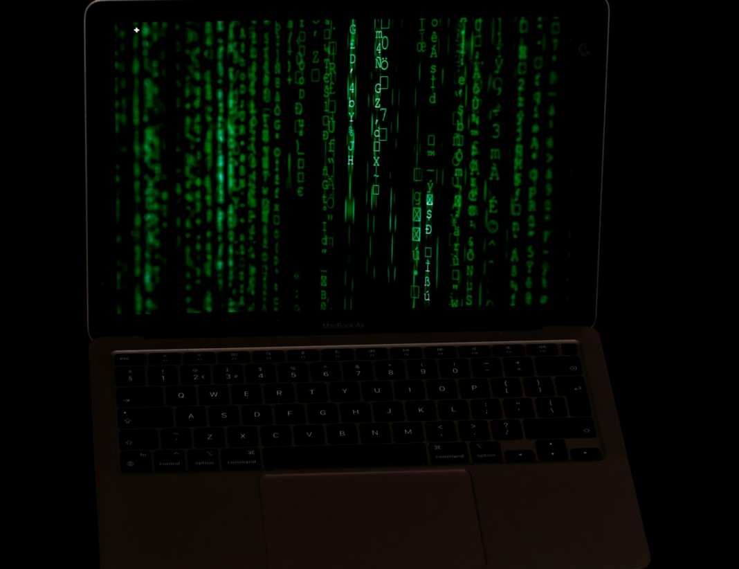 codes on a screen